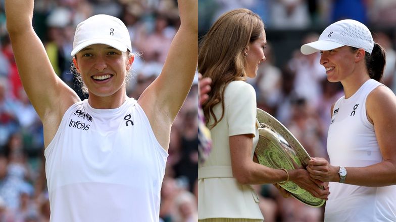 Księżna Kate wręczyła trofeum Idze Świątek