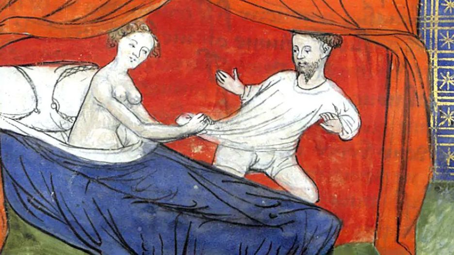 Uwiedzenie Lancelota, miniatura z rękopisu