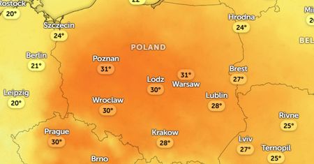 Żar poleje się z nieba. Tu będzie najgoręcej