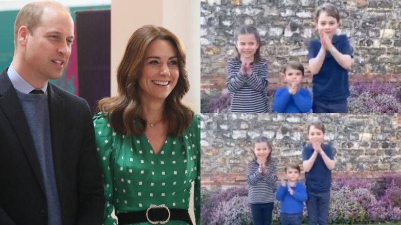 Dzieci księcia Williama i księżnej Kate oklaskują walczącą z koronawirusem służbę zdrowia: "Dziękujemy!" (WIDEO)