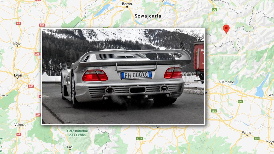 Mercedes-Benz CLK GTR przyłapany. Pojawił się w okolicach St. Moritz