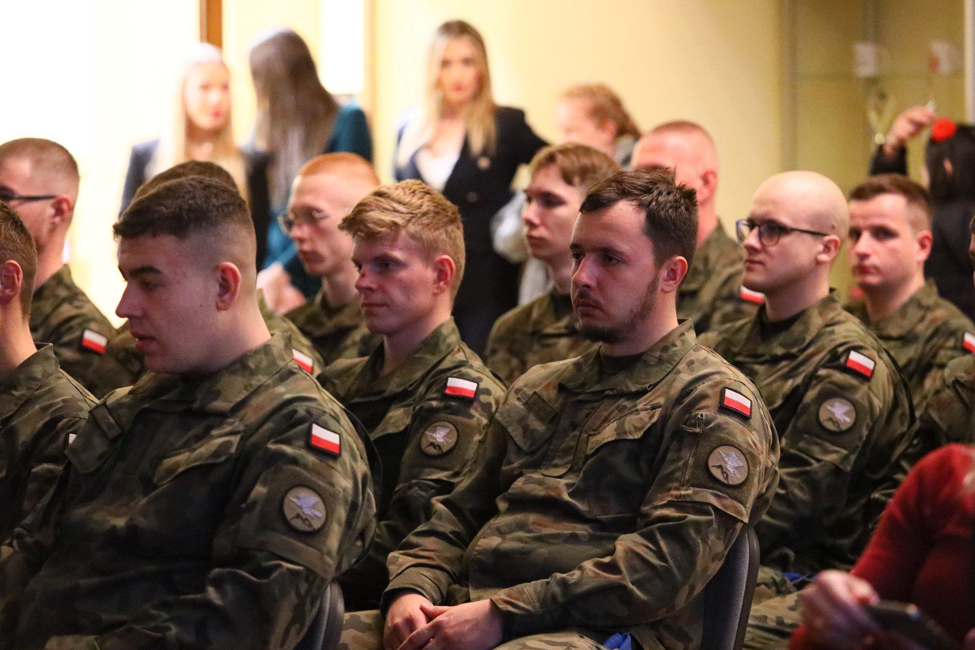 Na publiczności byli również wojskowi