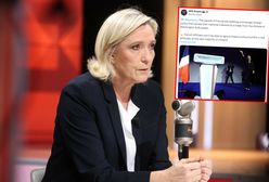 "Ostentacyjny i prowokacyjny" wpis. Le Pen wściekła na Rosjan