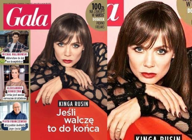 Kinga Rusin "walczy do końca" na okładce "Gali" (FOTO)