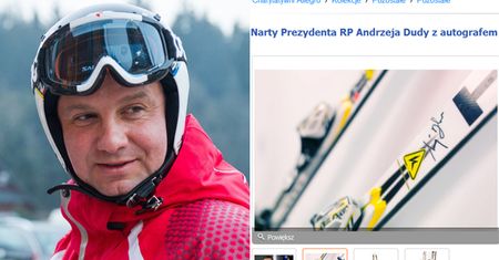 Na aukcję WOŚP trafiły... narty Andrzeja Dudy!