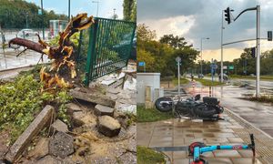 Takiej nawałnicy Warszawa jeszcze nie widziała. Wiatr łamał drzewa