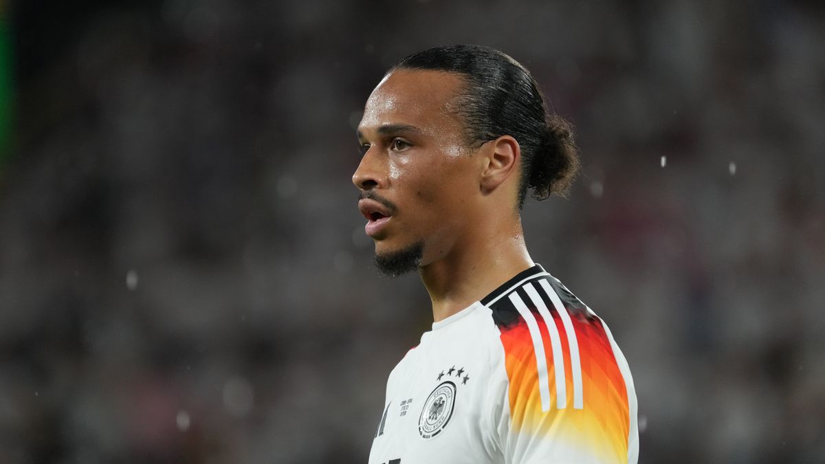 DORTMUND, GERMANY - JUNE 29: Leroy Sané of Germany reacts during the UEFA EURO 2024 round of 16 match between Germany and Denmark at Football Stadium Dortmund on June 29, 2024 in Dortmund, Germany. (Photo by Etsuo Hara/Getty Images)