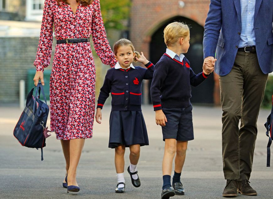 Kate Middleton odprowadza dzieci do szkoły