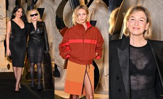 TŁUM gwiazd lansuje się na pokazie Saint Laurent: Madonna z córką, Anja Rubik, Renee Zelleweger