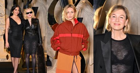 TŁUM gwiazd lansuje się na pokazie Saint Laurent: Madonna z córką, Anja Rubik, Renee Zelleweger