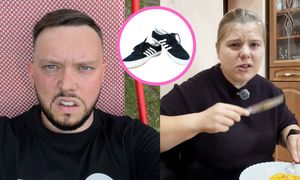 Makowkamusic nożem i widelcem degustuje PIZZĘ KSIĄŻULA, która przypomina jej BUTY NA WF. "Jak takie SKARPECIOCHY, HALÓWY". Smacznego?