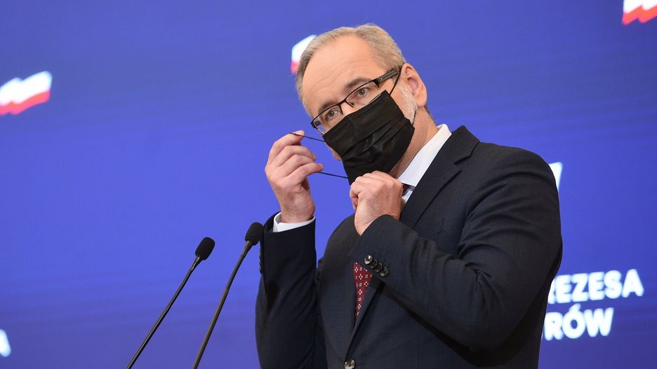 Konferencja Mateusza Morawieckiego i Adama Niedzielskiego21.01.2022 Warszawa Konferencja ministra zdrowia Adama Niedzielskiego i Premiera Mateusza Morawieckiego  fot. Zbyszek Kaczmarek/REPORTER
n/z: Adam NiedzielskiZbyszek Kaczmarek/REPORTER