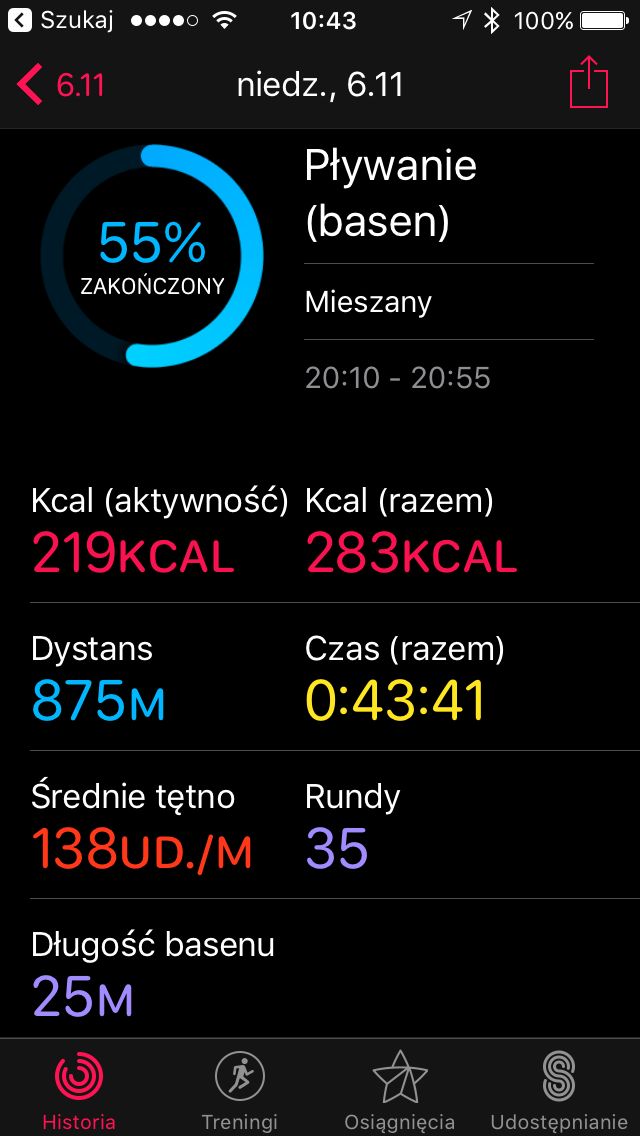 Chodź ze mną na basen - Apple Watch Series 2 w oczach pływaka [test] 5