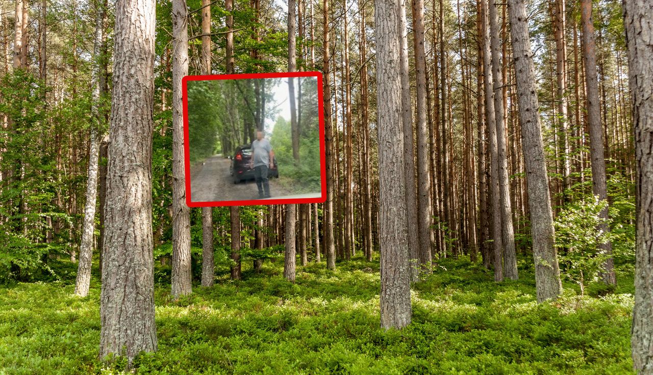 Mężczyzna przyłapany w lesie. Okropne, jak się zachował