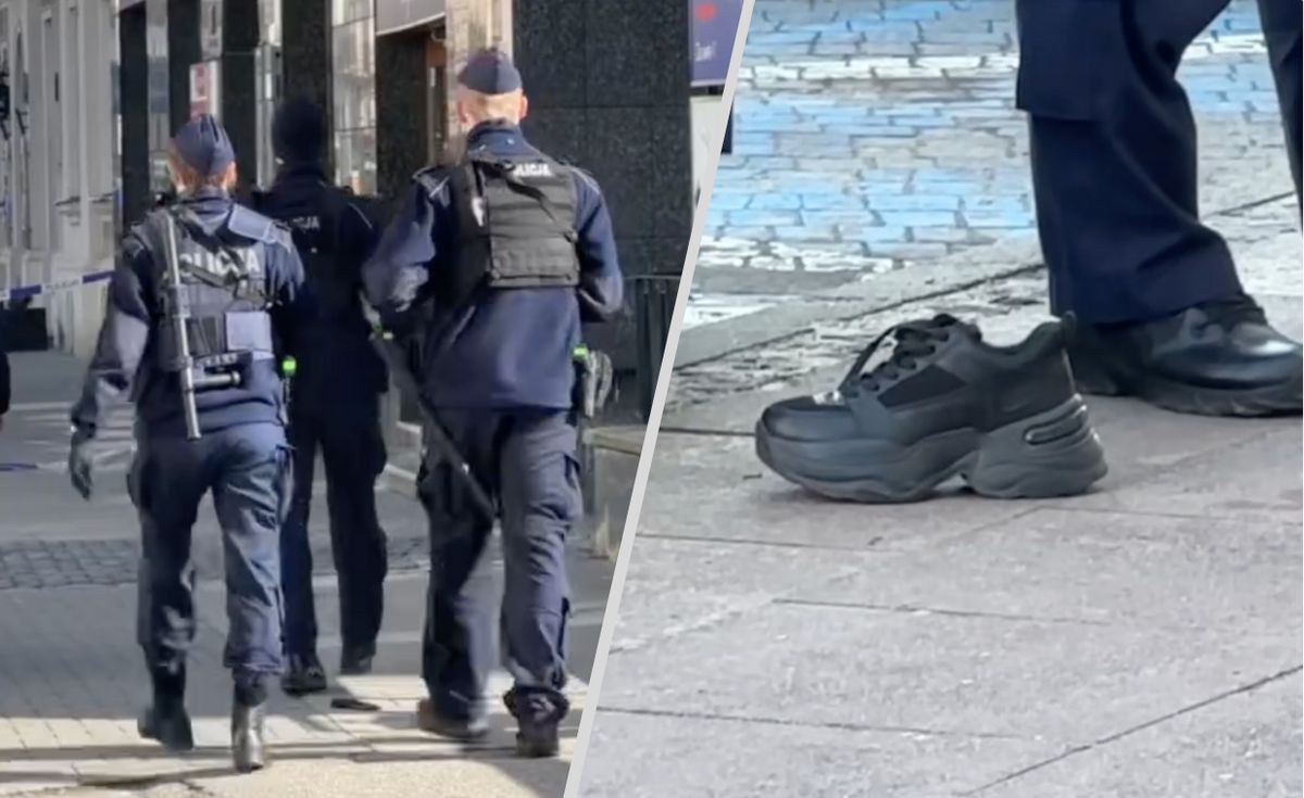 policja, psy policyjne, nieprzytomna kobieta Dramat w centrum Warszawy. Znaleziono nagą i nieprzytomną kobietę