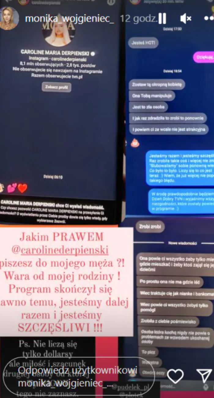 Caroline Depienski faktycznie wysłała te wiadomości? 