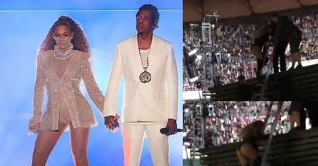 Kolejna sprzeczka Beyonce i Jaya-Z? "Nie podał jej ręki, kiedy schodziła z drabiny"