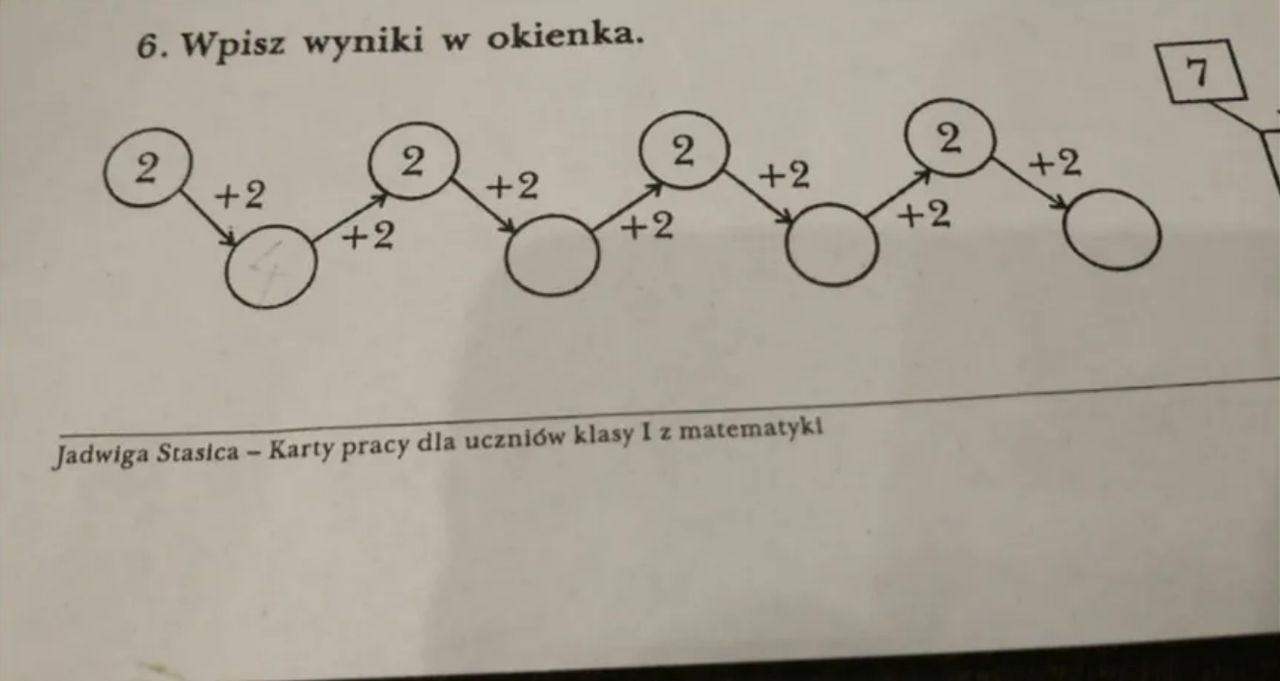 Zadanie z matematyki dla pierwszoklasistów 