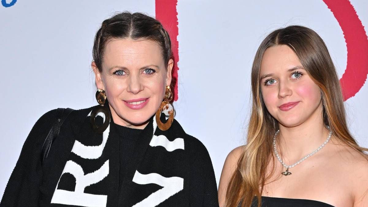 Maria Sadowska z córką na premierze "Psot"