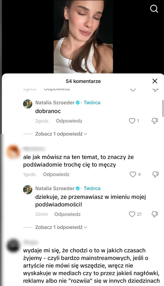 Natalia Szroeder rozprawia nad tym, czy jest niedoceniona