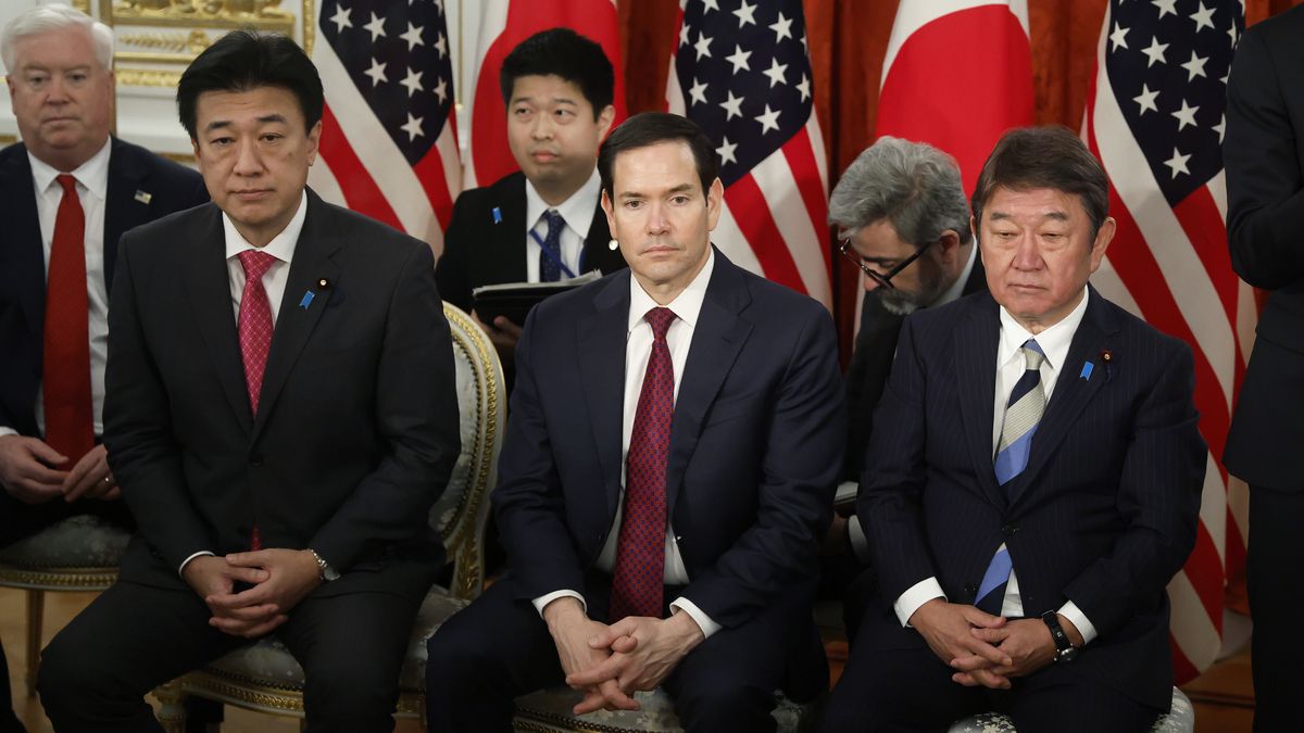 Minoru Kihara, Marco Rubio, Toshimitsu Motegi 