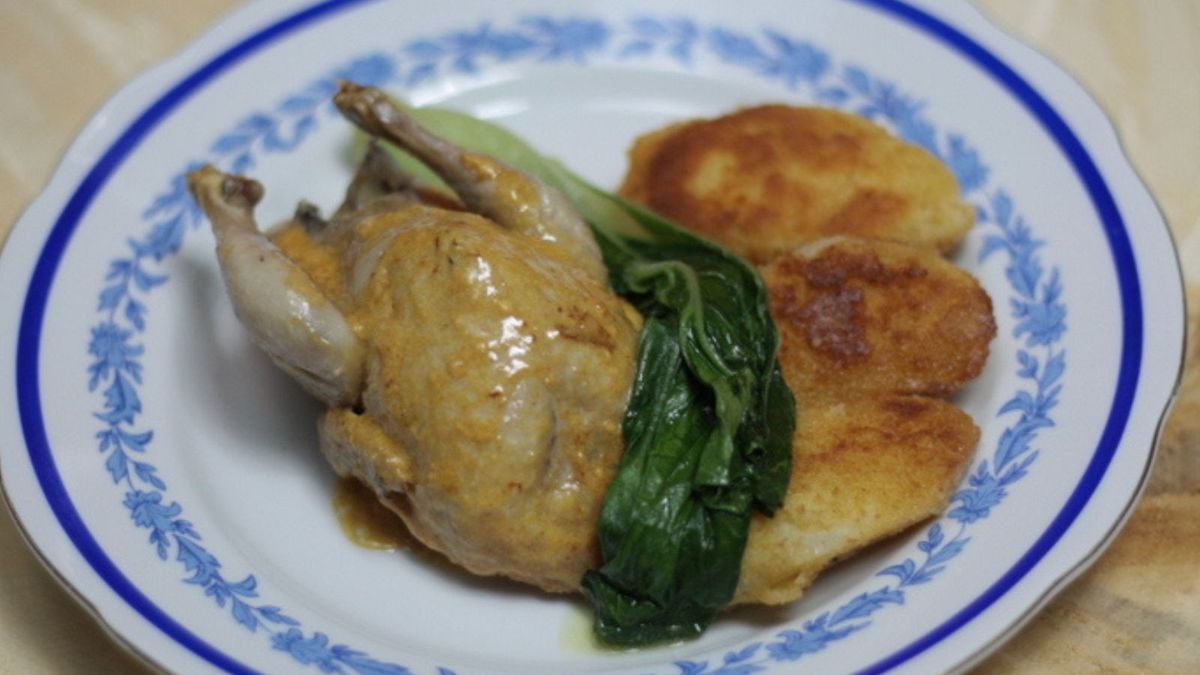 Przepiórki duszone w śmietanie