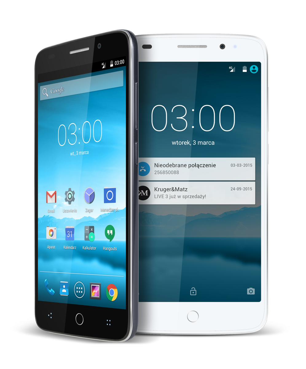 Kruger&Matz celuje wyżej niż dotychczas. Nowy smartfon Live 3 oraz hybrydy z linii Edge 2
