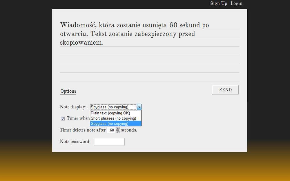 Burn Note zniszczy wiadomość zaraz po tym, gdy odbiorca ją przeczyta 2