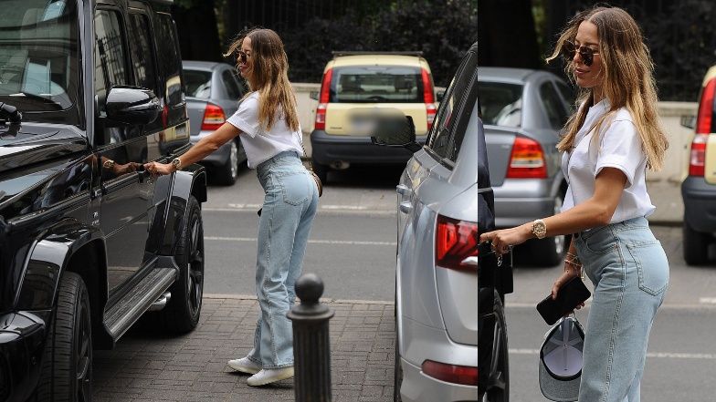 Ewa Chodakowska maszeruje do auta za milion