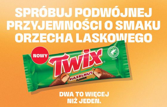 Debiut batona Twix Hazelnut w Polsce wsparty kampanią