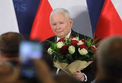 Prezes PiS przemawiał w Grójcu. Potem padło kuriozalne "pytanie" z sali