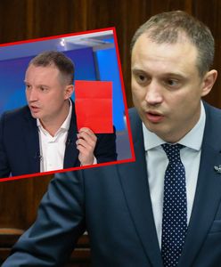 Nagle wyciągnął czerwoną kartkę. Zaskoczył w programie na żywo
