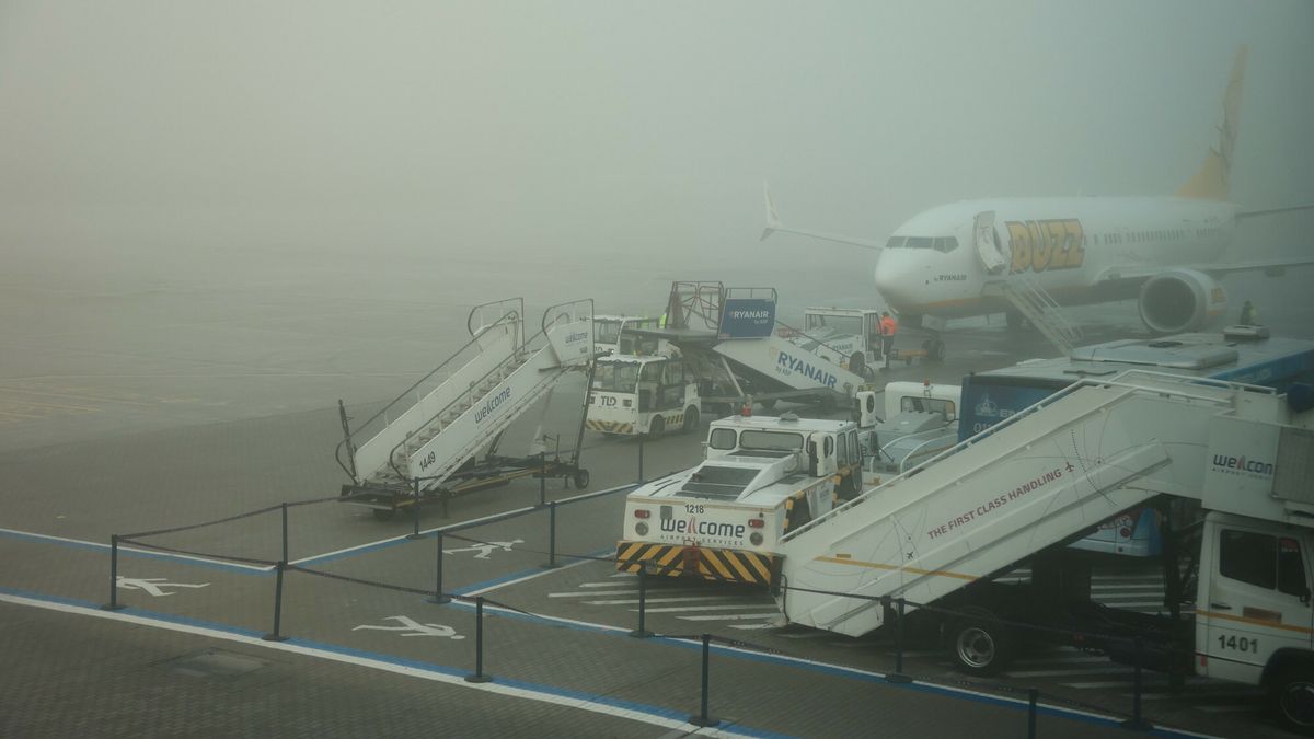 Ponowny paraliż na lotnisku w Krakowie. Zdjęcie z grudnia 2024 r