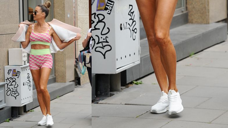 Małgorzata Rozenek maszeruje do swojego butiku