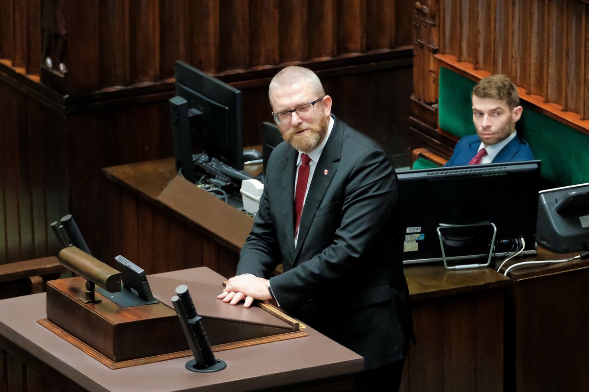 Poseł Konfederacji Grzegorz Braun zgłosił sprzeciw w sprawie prac nad projektami uchwał Sejmu dotyczących Rosji