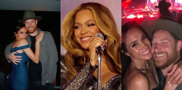 Meghan Markle i książę Harry SZALEJĄ na koncercie Beyoncé. Royals wystylizował się na... kowboja