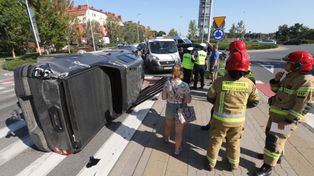 Groźny wypadek na Dolnym Śląsku. Dwie osoby w szpitalu