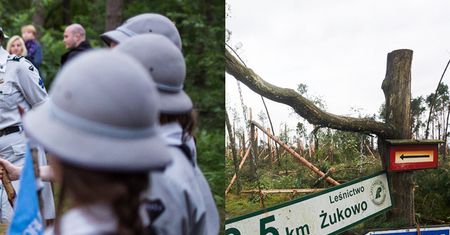 Dwie dziewczynki zginęły podczas nocnej nawałnicy na obozie harcerskim. "Biegliśmy, a konary spadały CENTYMETRY od naszych głów!"