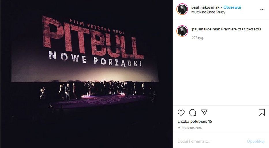 Przygoda Pauliny Kosiniak-Kamysz z filmami Patryka Vegi