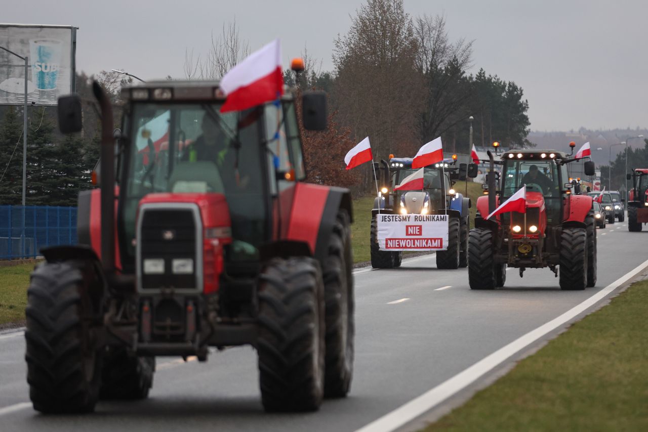 Rolnicy od wielu dni protestując w całej Polsce