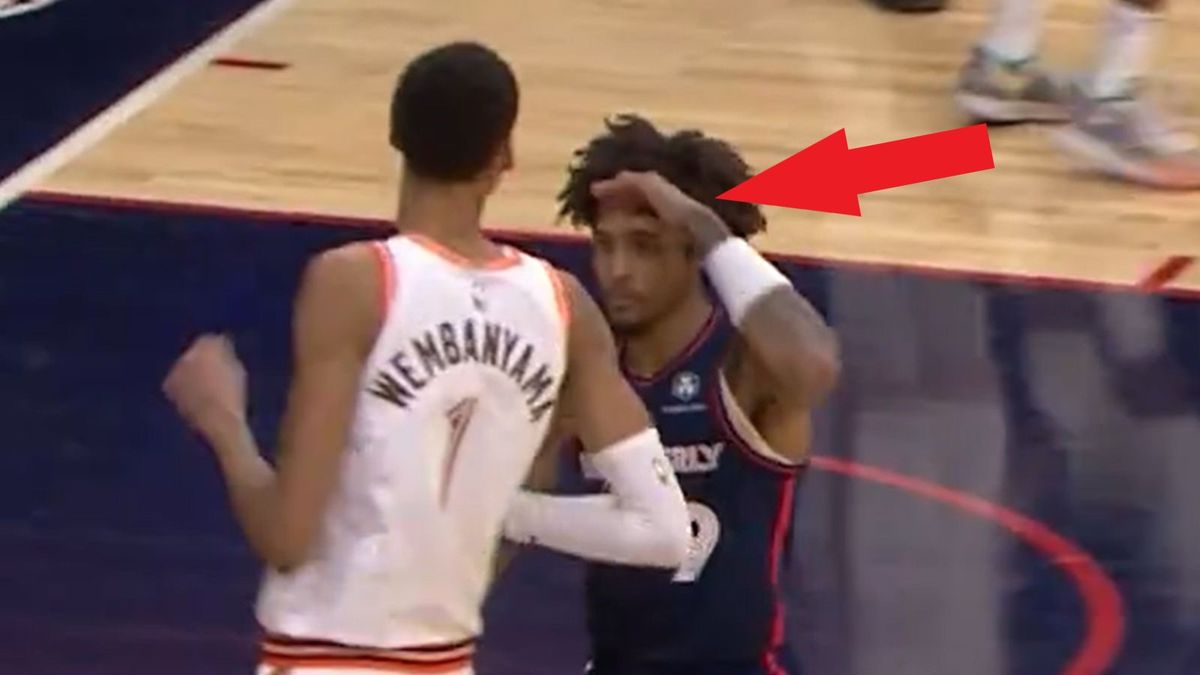 Na zdjęciu Victor Wembanyama i Kelly Oubre