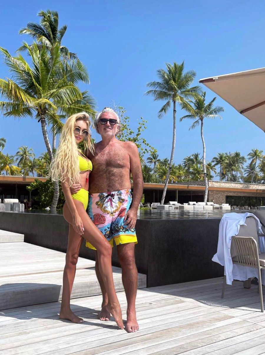 Julia Dybowska i miliarder Robert Tchenguiz 