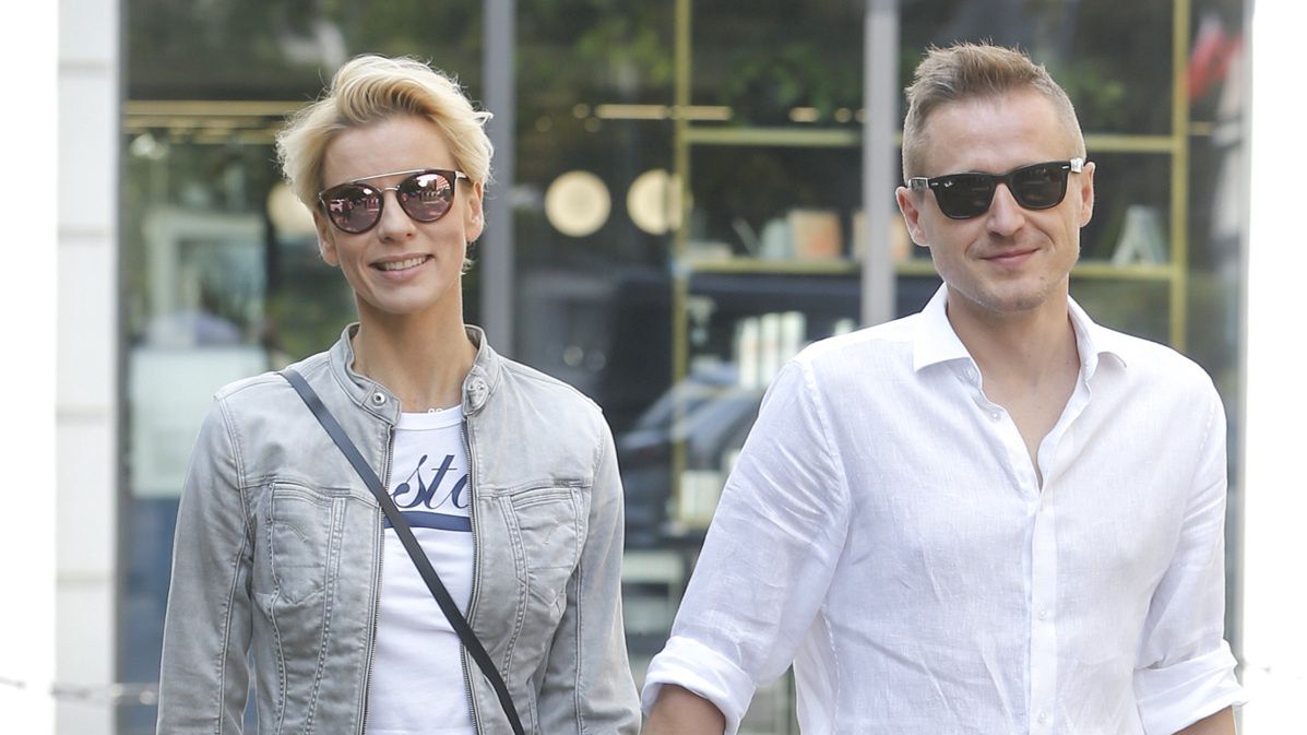 Anita Werner z partnerem mysz