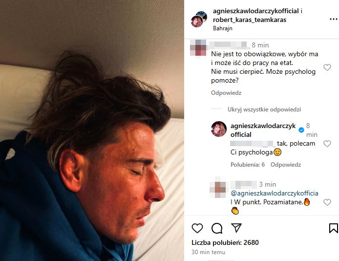 Agnieszka Włodarczyk odpowiada na komentarz