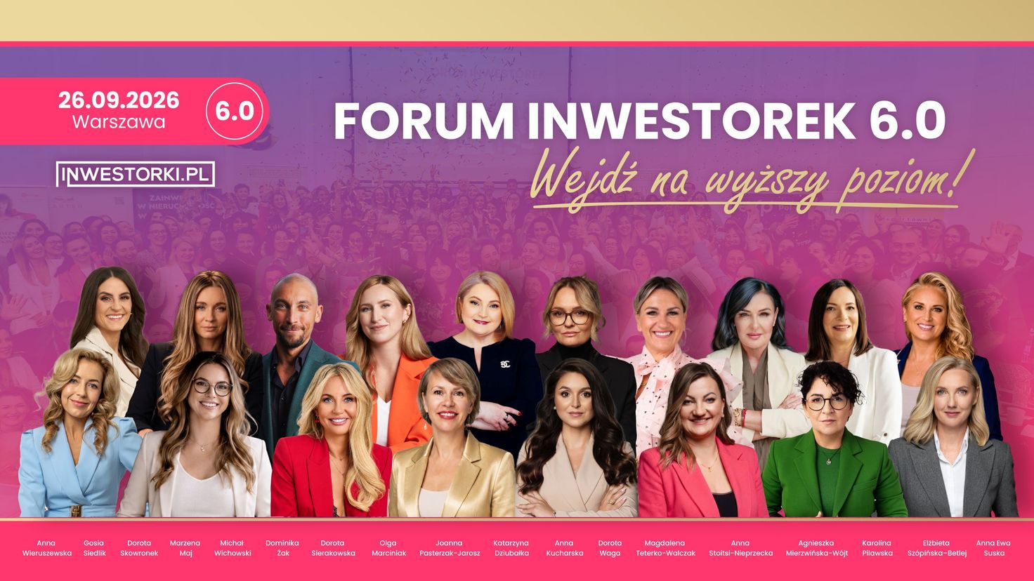 Inwestorki wracają na salony. Forum Inwestorek 6.0 już we wrześniu w Warszawie