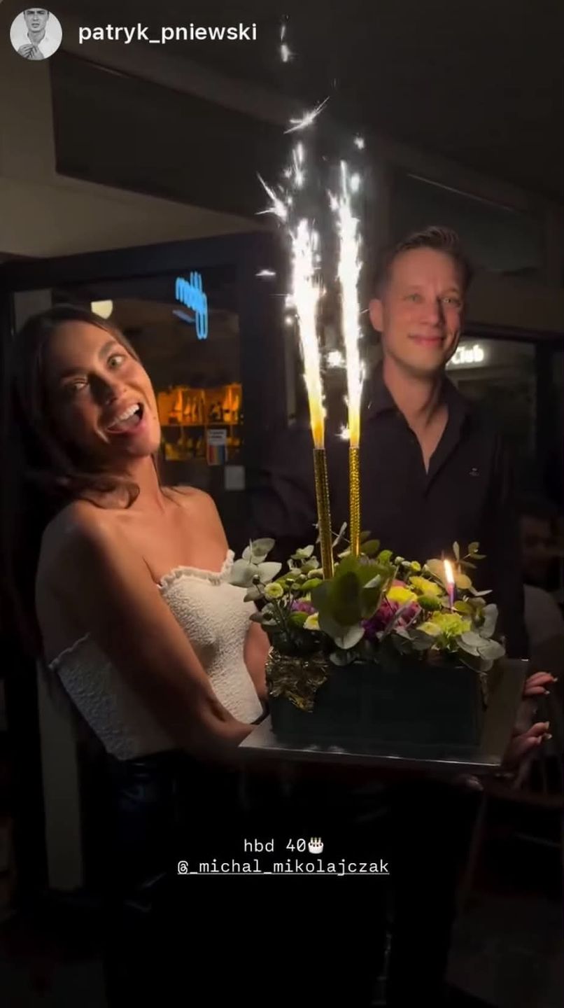 Michał Mikołajczak celebruje 40. urodziny z ukochaną 