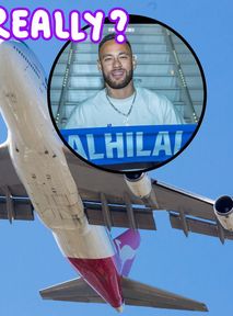 Neymar's blunder. Flying alone in aircraft for 660 passengers