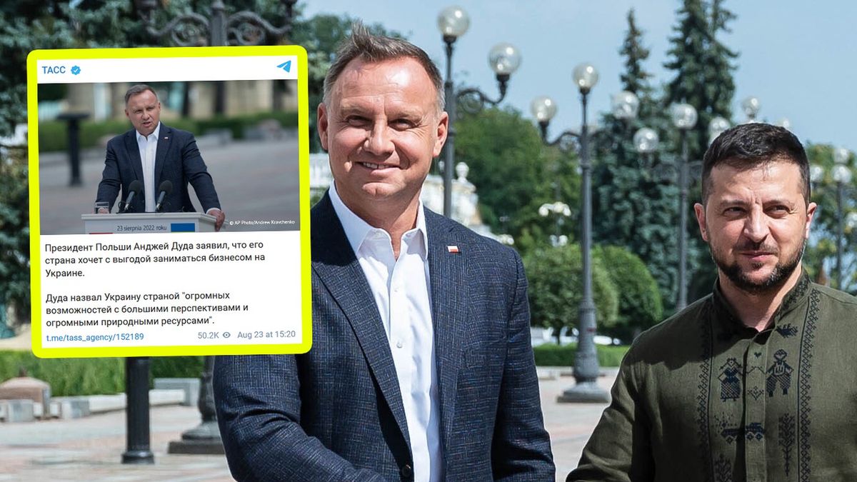 Rosyjska agencja informacyjna TASS zmanipulowała wypowiedź prezydenta Polski Andrzeja Dudy