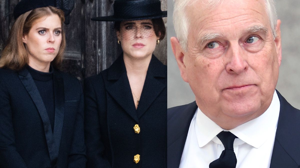 Księżniczki Beatrycze i Eugenia oraz Andrzej Mountbatten-Windsor