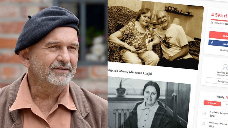Mariusz Czajka zbiera pieniądze na pogrzeb matki